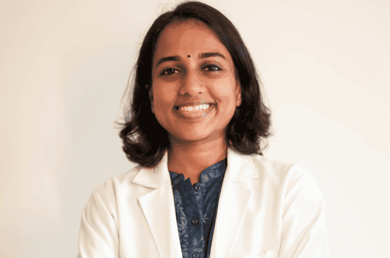 Dr. Shanthy Devadasan, MBBS (JIPMER), MD (DVL) - MAMC, award-winning Consultant Dermatologist & Cosmetologist with IADVL President Appreciation Award.